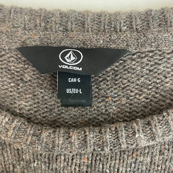 Volcom Men’s Emonder Pullover Sweater – Size Large - Brown - Picture 3 of 4